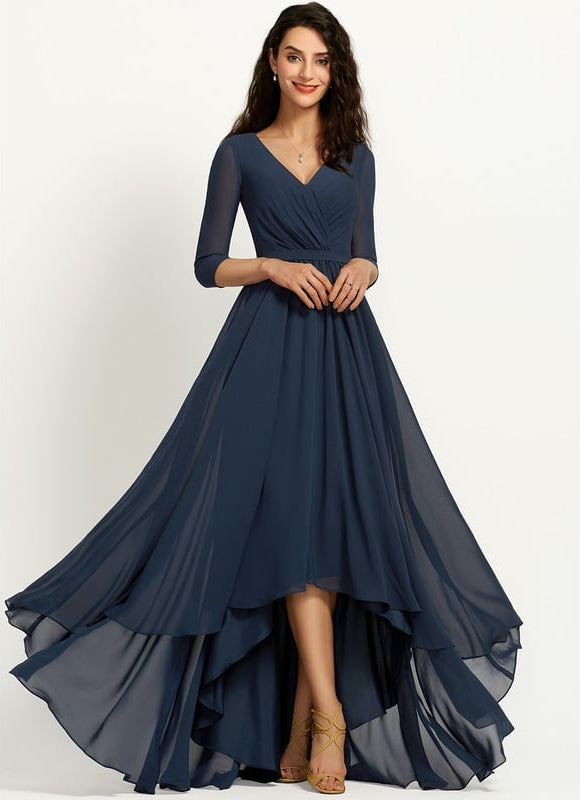 Robe Chic Drapé Azur Sublime