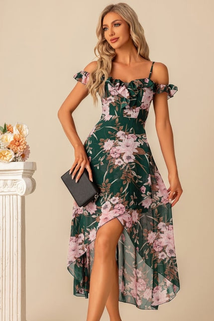 Robe Chic Florale Évasée - gallery 4