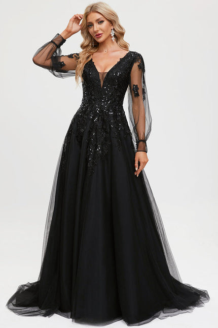 Robe Chic Noir Éblouissant