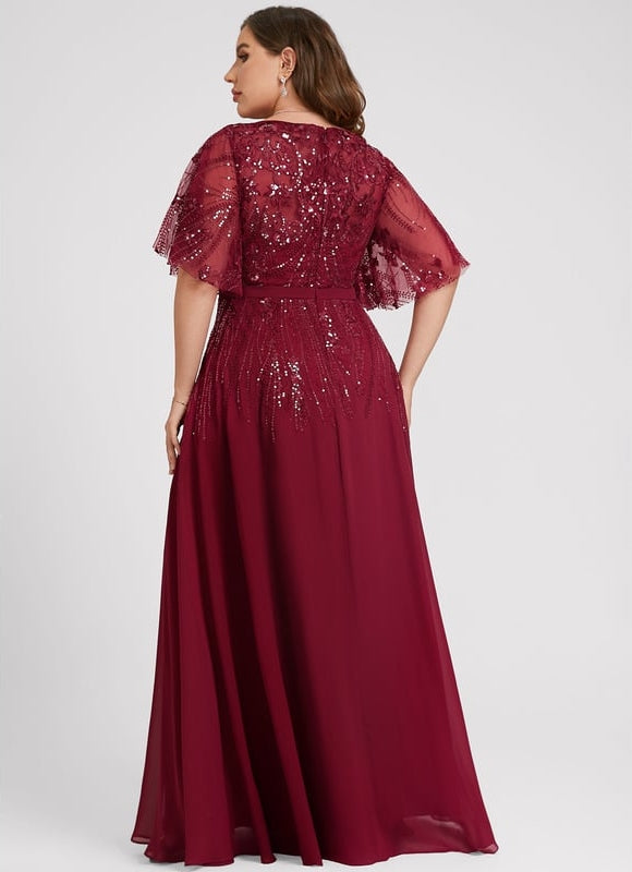 Robe Chic Longue Émeraude Élégante - gallery 8