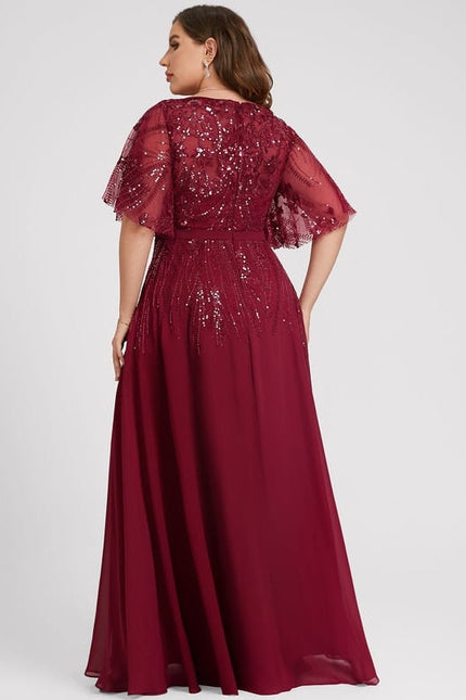 Robe Chic Longue Émeraude Élégante - gallery 8