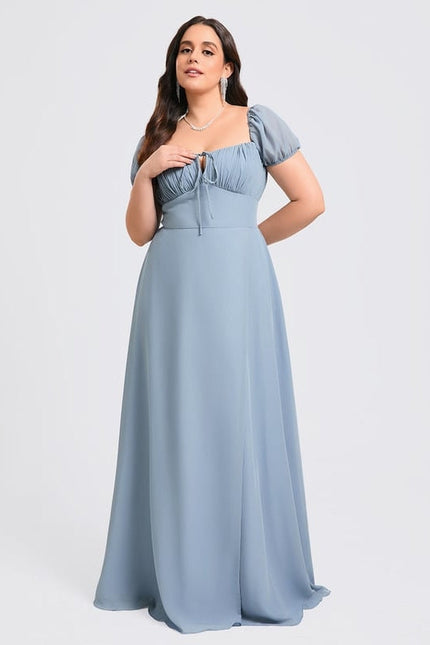 Robe Chic Longue Verte Raffinée - gallery 7