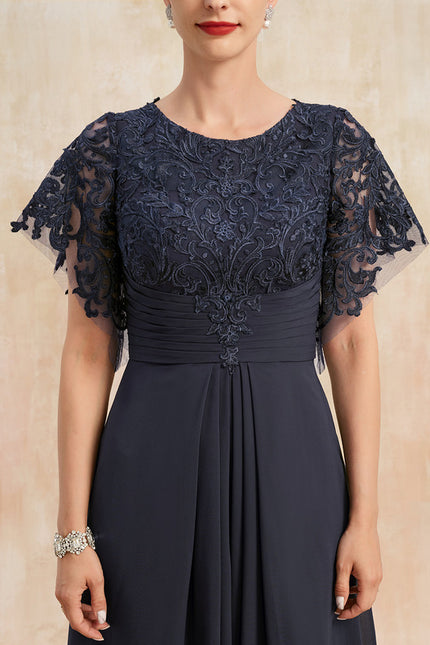 Robe Chic Mousseline Dentelle - gallery 5