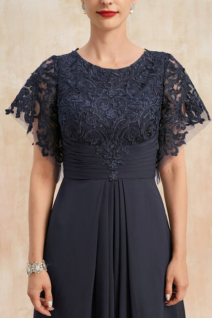 Robe Chic Mousseline Dentelle - gallery 5