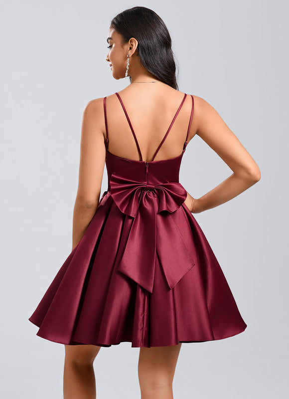 Robe Chic Évasée Bordeaux - gallery 4