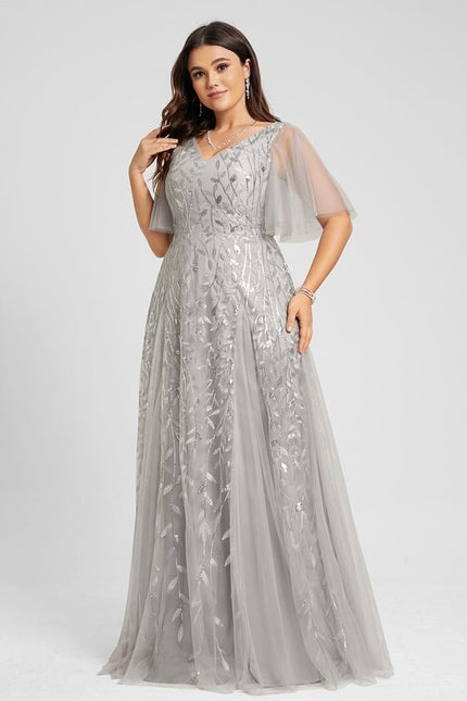 Robe Chic Argentée Légère - gallery 7