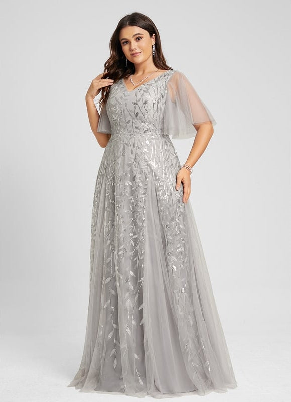 Robe Chic Argentée Légère - gallery 7