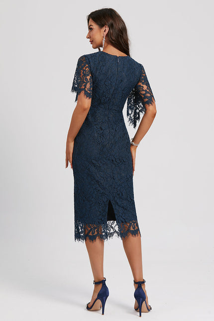 Robe Chic Cocktail Dentelle - gallery 5