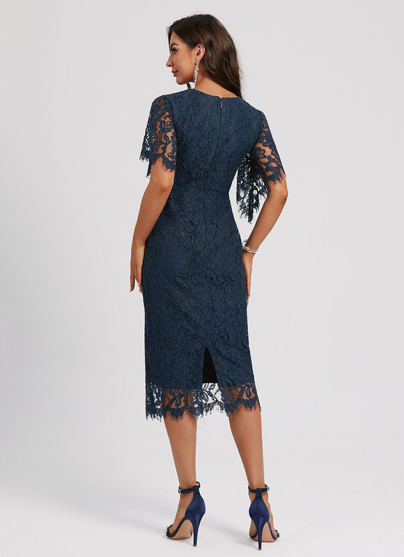 Robe Chic Cocktail Dentelle - gallery 5