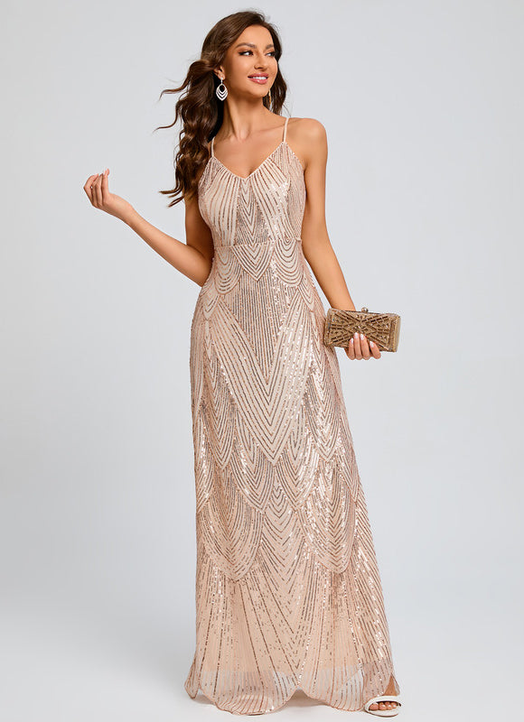 Robe Chic Éclat Doré