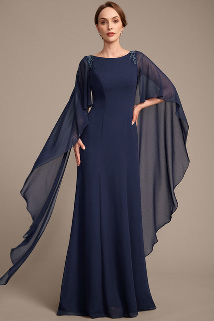 Robe Chic Bleu Nuit Élégante