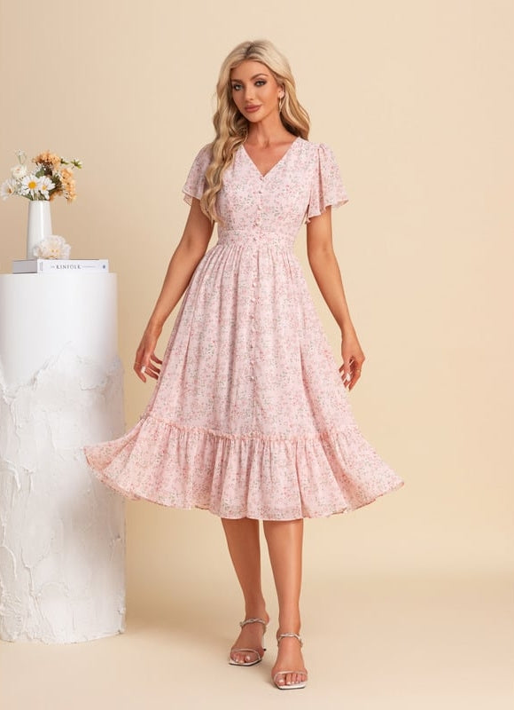Robe Bohème Chic Mi Longue