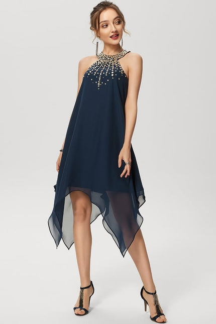 Robe Chic Chic Asymétrique Perlé - gallery 2