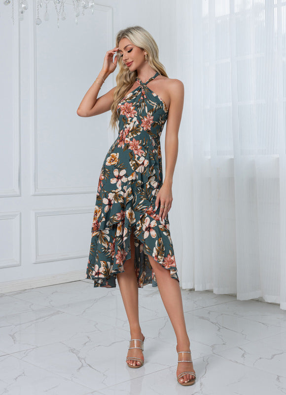 Robe Chic Fleurie Satinée - gallery 6