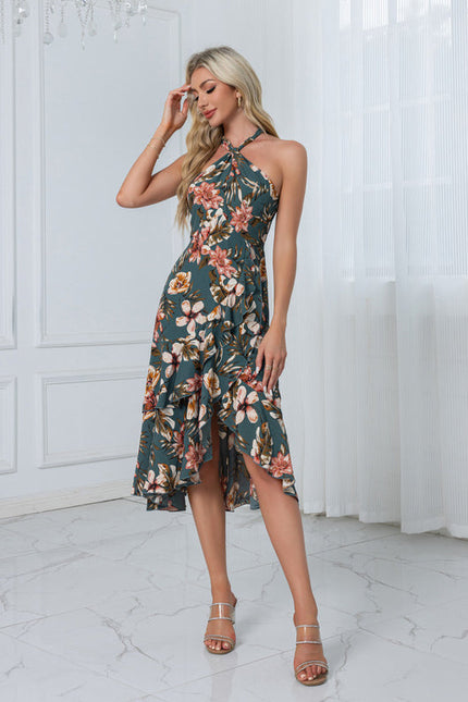 Robe Chic Fleurie Satinée - gallery 6