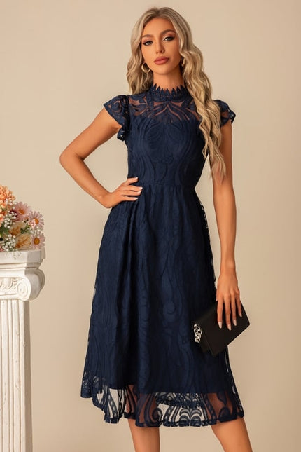 Robe Chic Dentelle Illusion - gallery 4