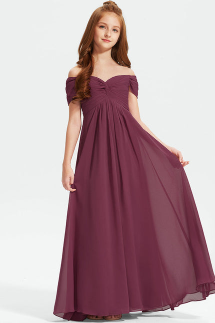 Robe Chic Bordeaux Évasée