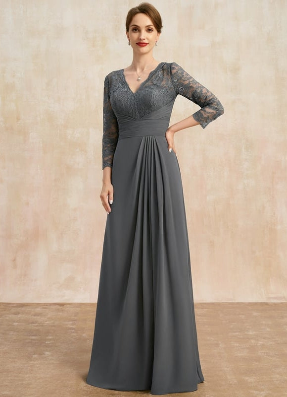 Robe Chic Gris Élégant - gallery 3