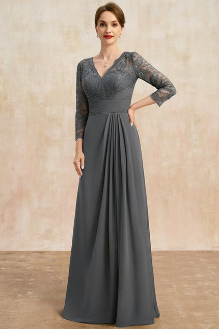 Robe Chic Gris Élégant - gallery 3