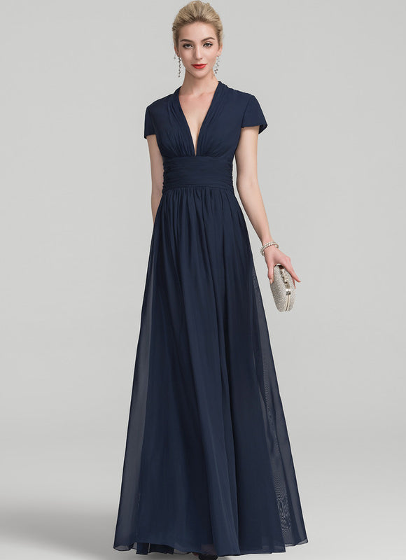 Robe Chic Longue Verte Fluide