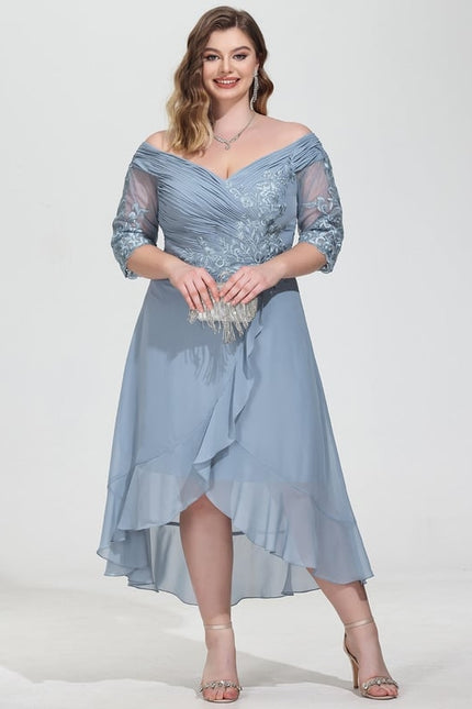 Robe Chic Asymétrique Éclatante - gallery 6