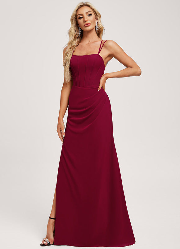 Robe Chic Sirène Bordeaux - gallery 1
