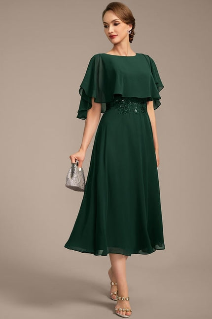 Robe Chic Émeraude Fluidité - gallery 5