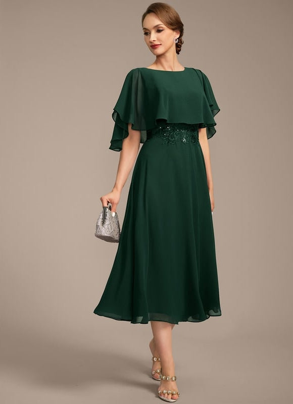 Robe Chic Émeraude Fluidité - gallery 5