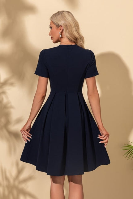 Robe Chic Navy Courte - gallery 9