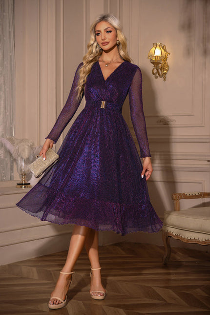 Robe Chic Tulle Rose Midi - gallery 3