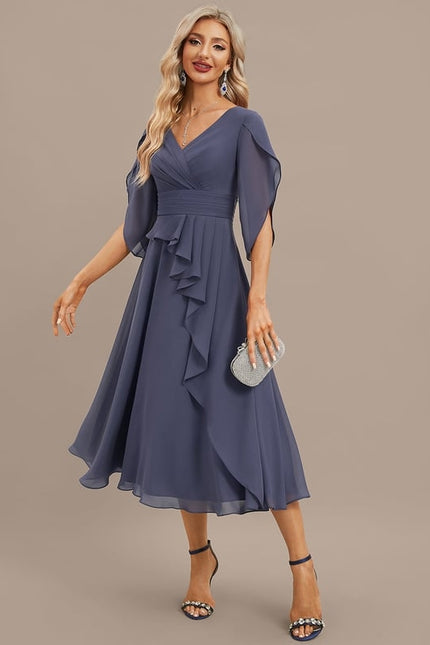 Robe Chic Émeraude Flottante