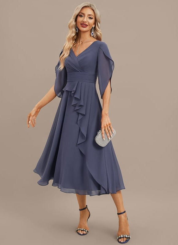 Robe Chic Émeraude Flottante