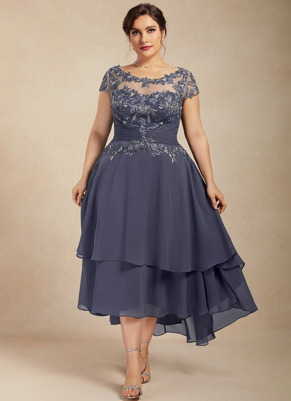 Robe Chic Grise Élégante - gallery 6