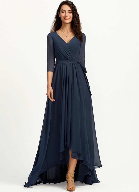 Robe Chic Drapé Azur Sublime - gallery 2