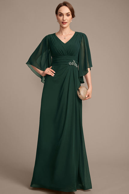 Robe Chic Émeraude Élancée