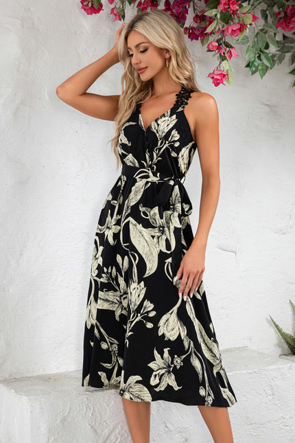 Robe Chic Fleurie Marine - gallery 4