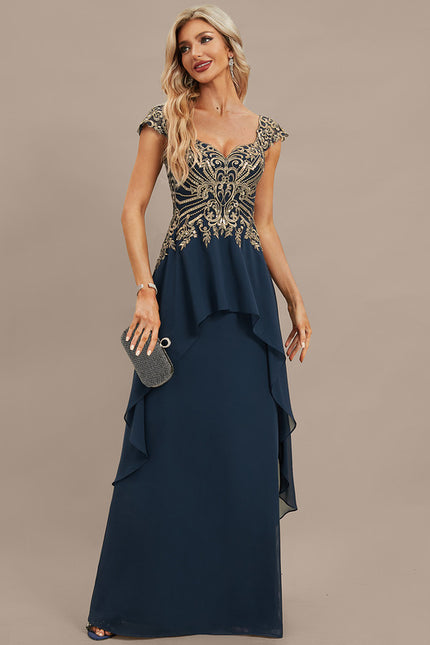 Robe Chic Élégance Marine Ornée - gallery 6
