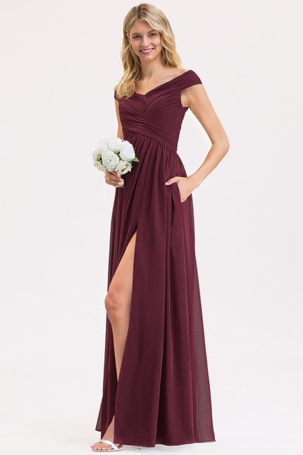 Robe Chic Violet Élégant - gallery 1