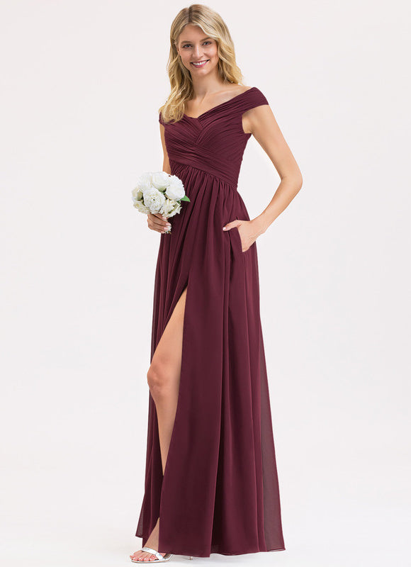Robe Chic Violet Élégant - gallery 1