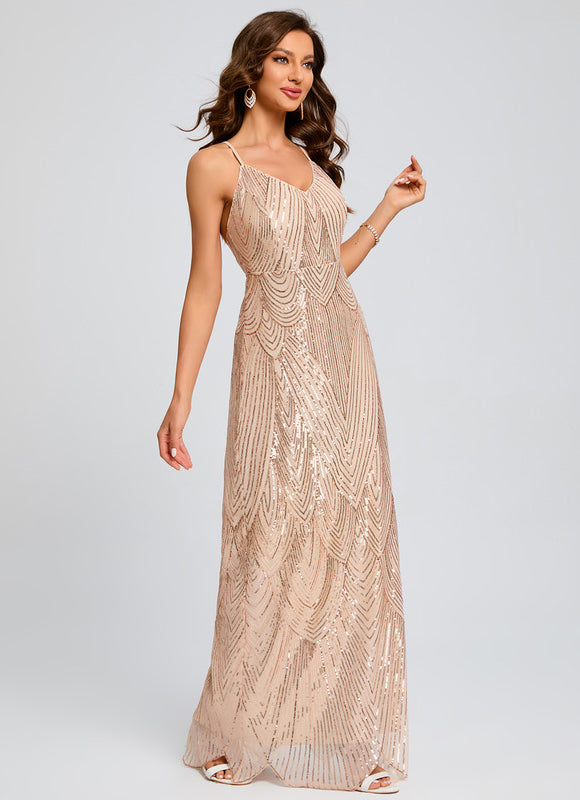 Robe Chic Éclat Doré - gallery 2
