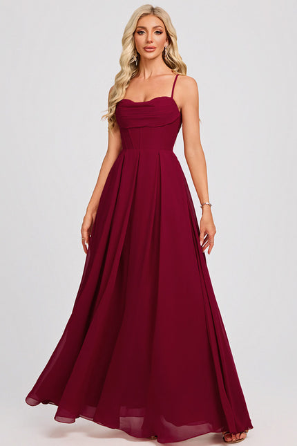 Robe Chic Bordeaux Flottante - gallery 2