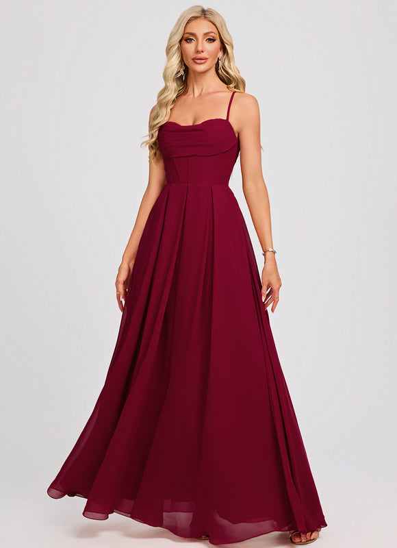 Robe Chic Bordeaux Flottante - gallery 2