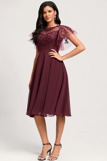 Robe Chic Bourgogne Enchantée - gallery 4