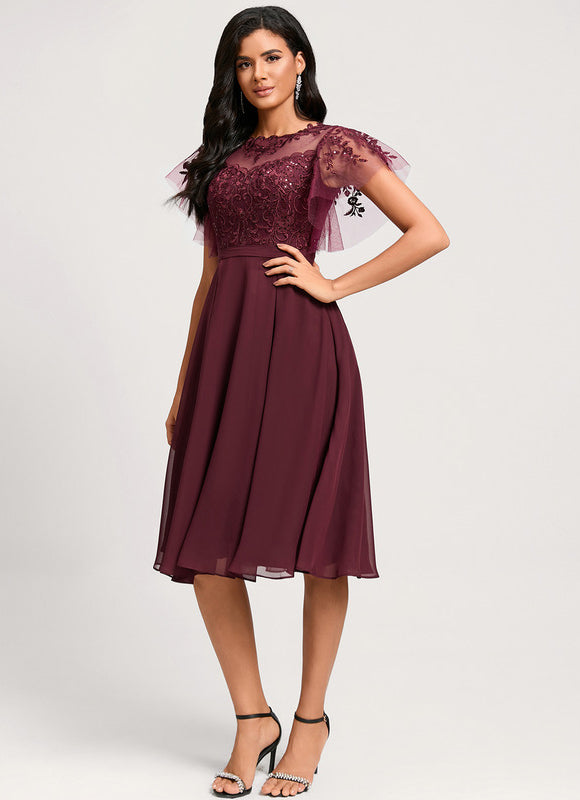 Robe Chic Bourgogne Enchantée - gallery 4