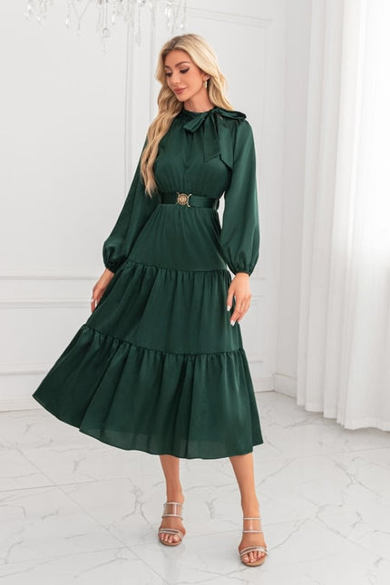 Robe Chic Midi Émeraude - gallery 5
