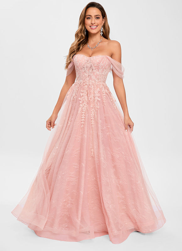 Robe Chic Étreinte Florale Satinée - gallery 1