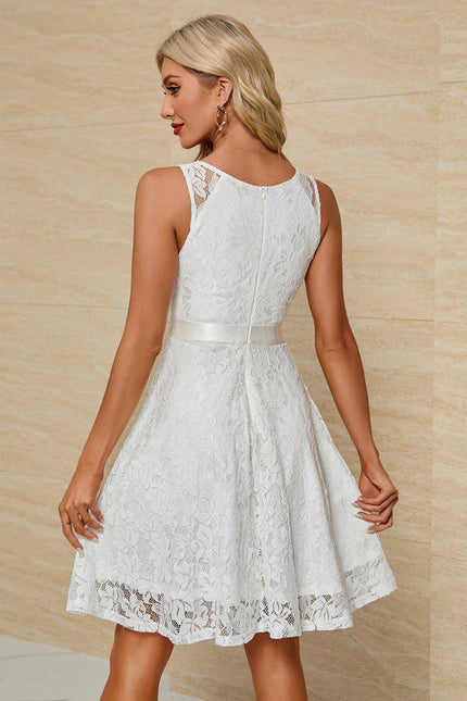 Robe Chic Mi-Longue Ajourée - gallery 2