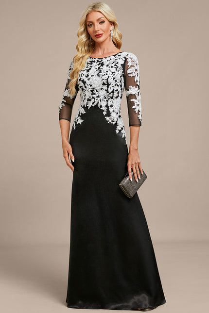 Robe Chic Noire Ornée