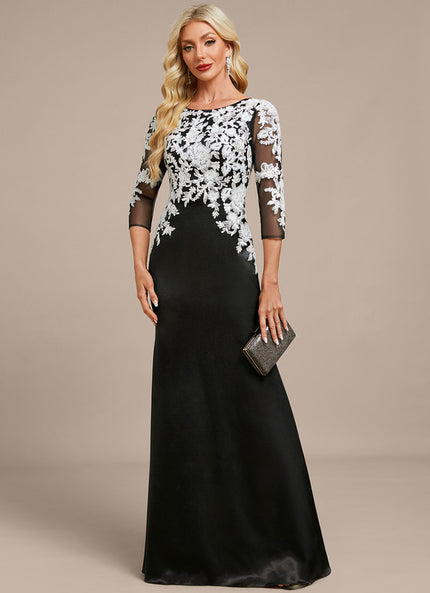 Robe Chic Noire Ornée