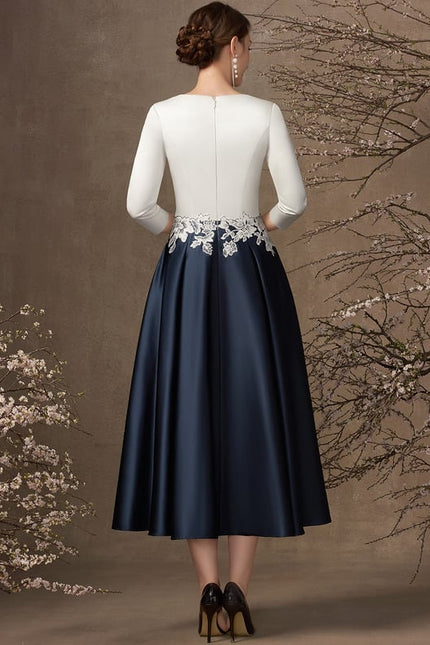 Robe Chic Élégance Bicolore - gallery 4